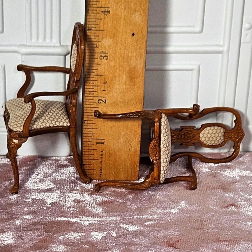 Bespaq Dollhouse Miniature Chairs 1:12 - Picture 6 of 6